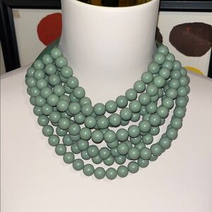 Fairchild Baldwin Leaf Green Bella Collar Necklace